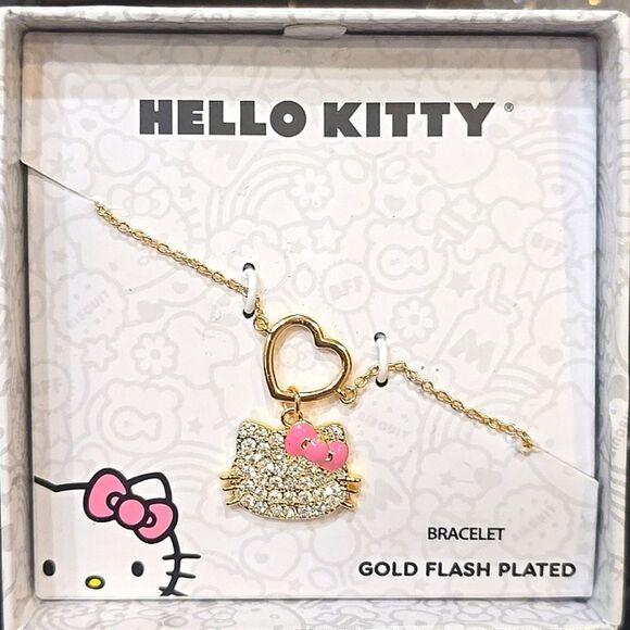 Hello Kitty Pave Crystal Charm Bracelet - Picture 10 of 11